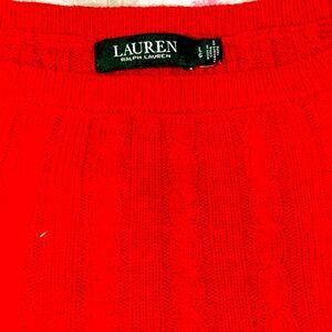 Red Ralph Lauren Sweater wore once.